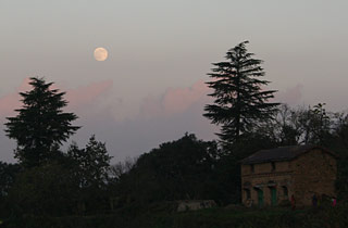 moonlit barn